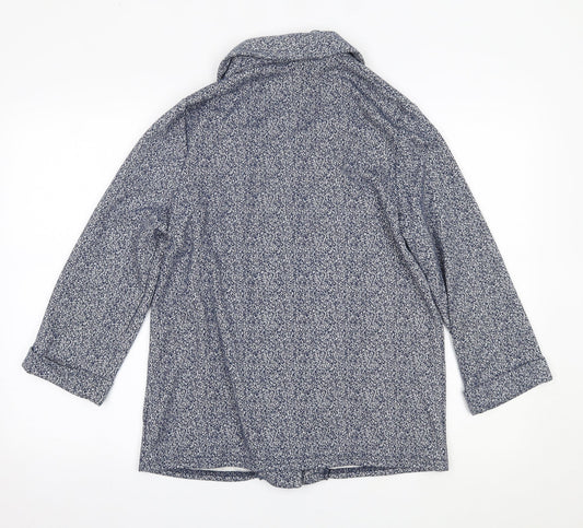 Womens UK Size 14 New Look Blue Cardigan Jumper