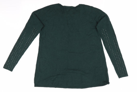 Womens UK Size 6 NEXT Green Pullover Jumper