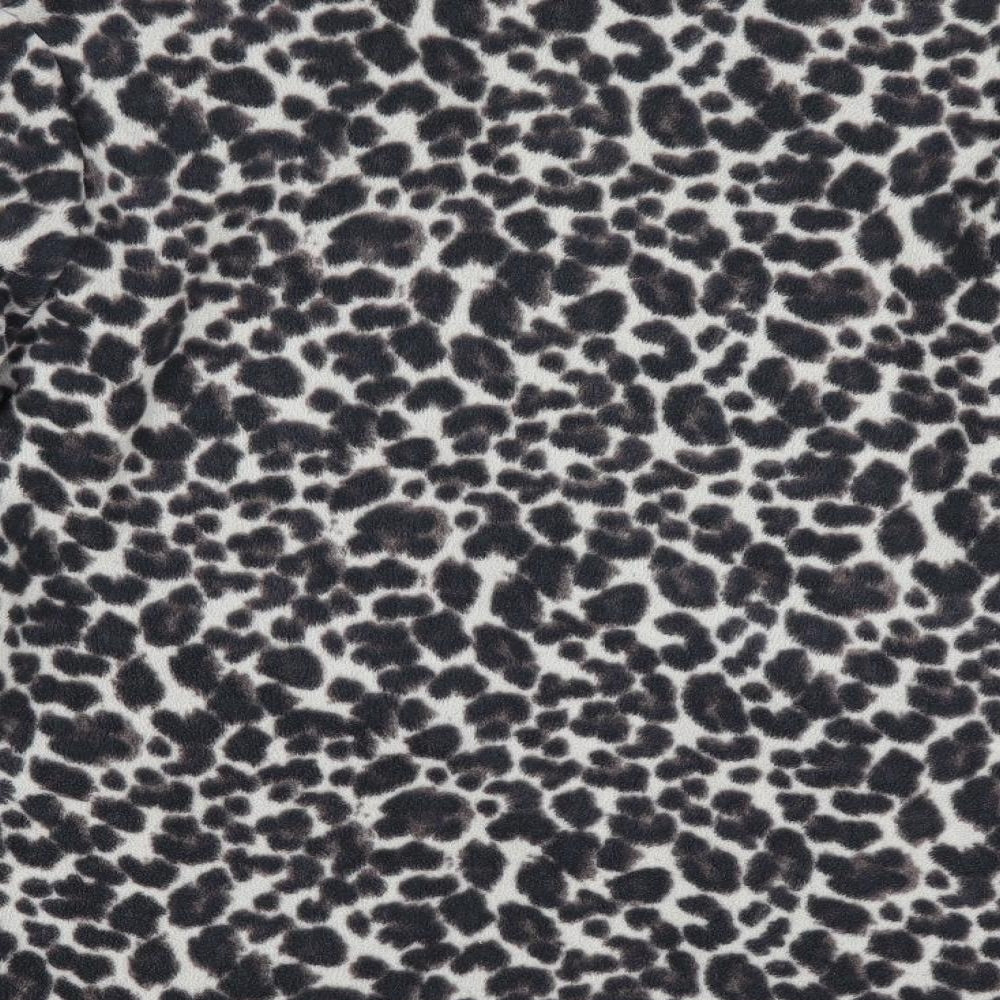 Active Womens Brown Animal Print Jacket Coat - Fleece Jacket