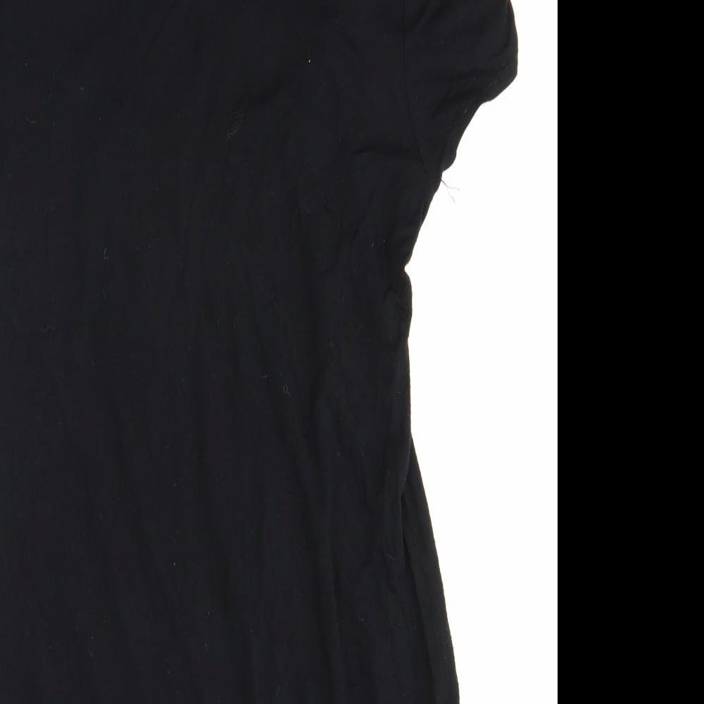 Womens UK Size 6 Dorothy Perkins Black Basic Blouse