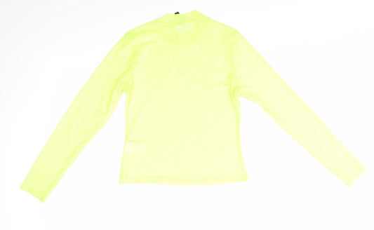 H&M Womens Yellow Basic Blouse Size M