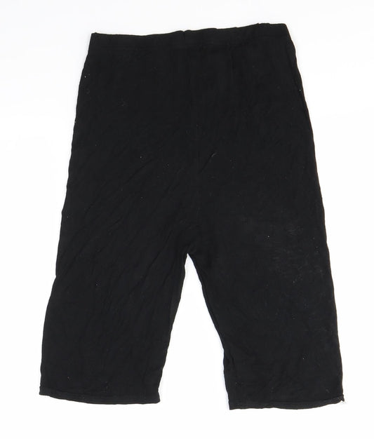PRETTYLITTLETHING Womens Black   Sweat Shorts Size 10
