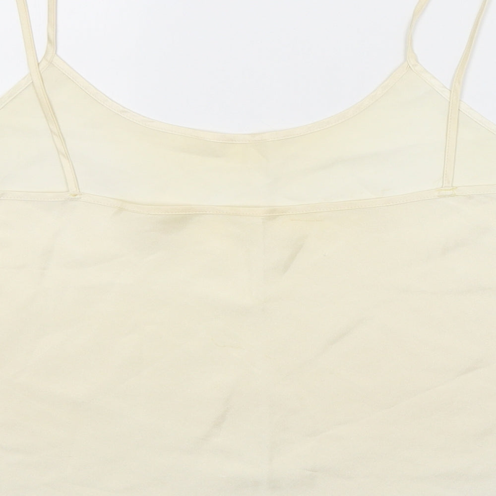 Womens UK Size Preworn White Basic Tank