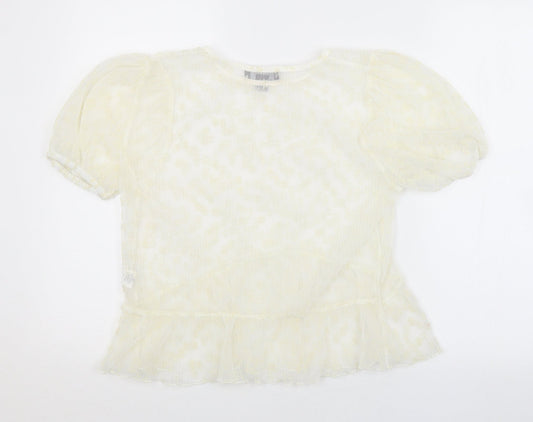 Primark Womens White Basic Blouse Size 10