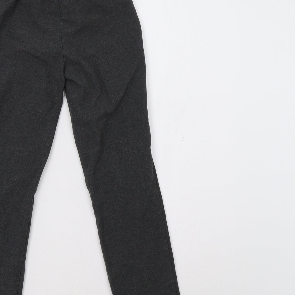 Brand and care label for Marks & Spencer boys’ grey dress pants trousers, size 6-7, years