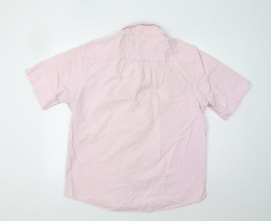 Primark Mens Pink Button-Up Size XL