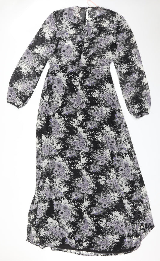 Back view of Forever 21 women’s multicoloured floral fit & flare, size S