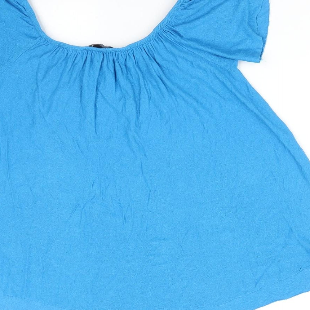 Primark Womens Blue Basic T-Shirt Size 6