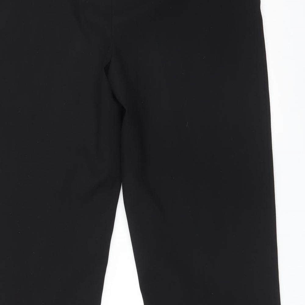 George Womens Black Trousers Size 12 L30 in