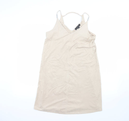 Additional front view of Atmosphere women’s beige a-line, size UK 8