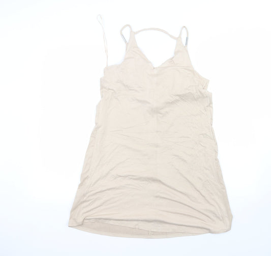 Atmosphere Womens Beige A-Line Size 8
