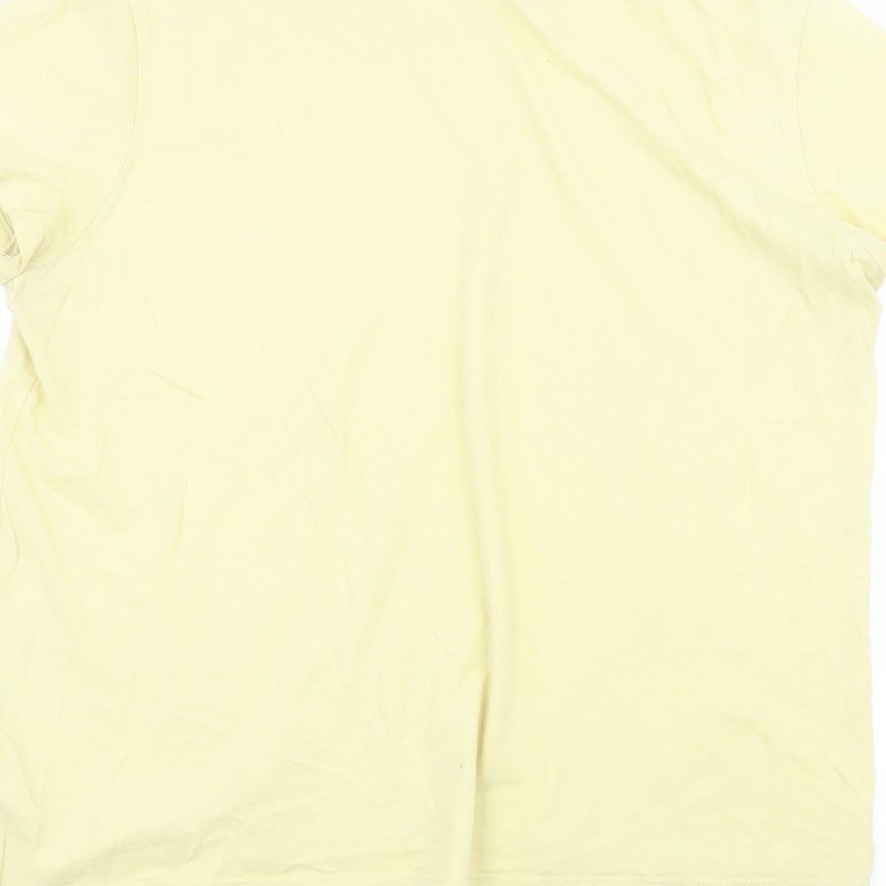 Womens UK Size L H&M Yellow Basic T-Shirt