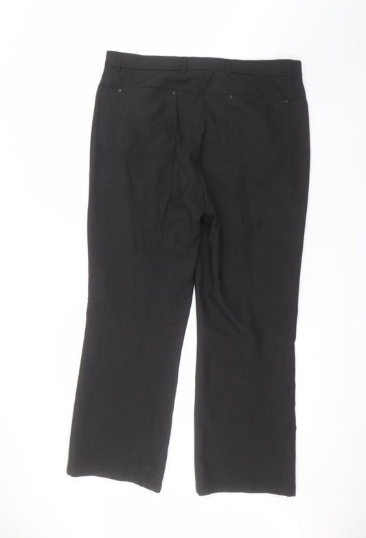 Preworn Mens Black Dress Pants Trousers Size 38 in L29 in