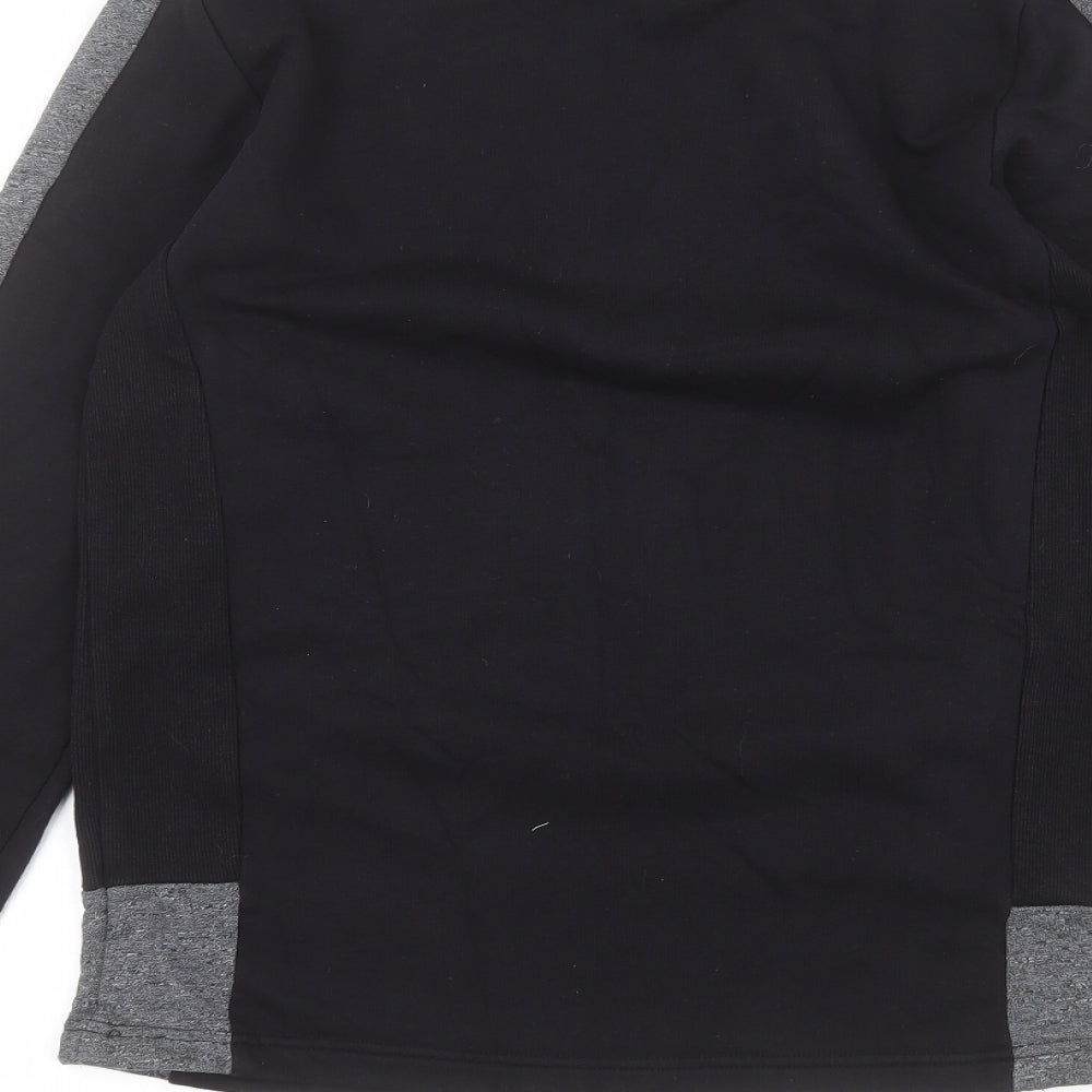 Easy Mens Black Pullover Jumper Size S