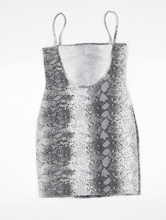 In the Style Womens Multicoloured Animal Print Mini Size 10