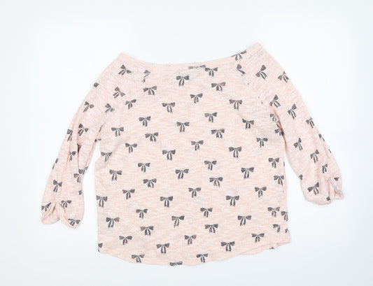 Womens UK Size 14 New Look Pink Pullover Jumper