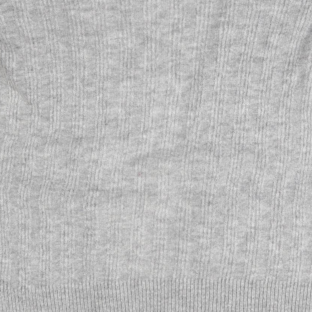 Womens UK Size 10 River Island Grey Cardigan Jumper