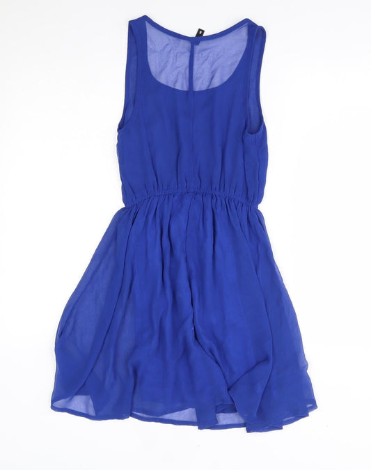 H&M Womens Blue A-Line Size 8