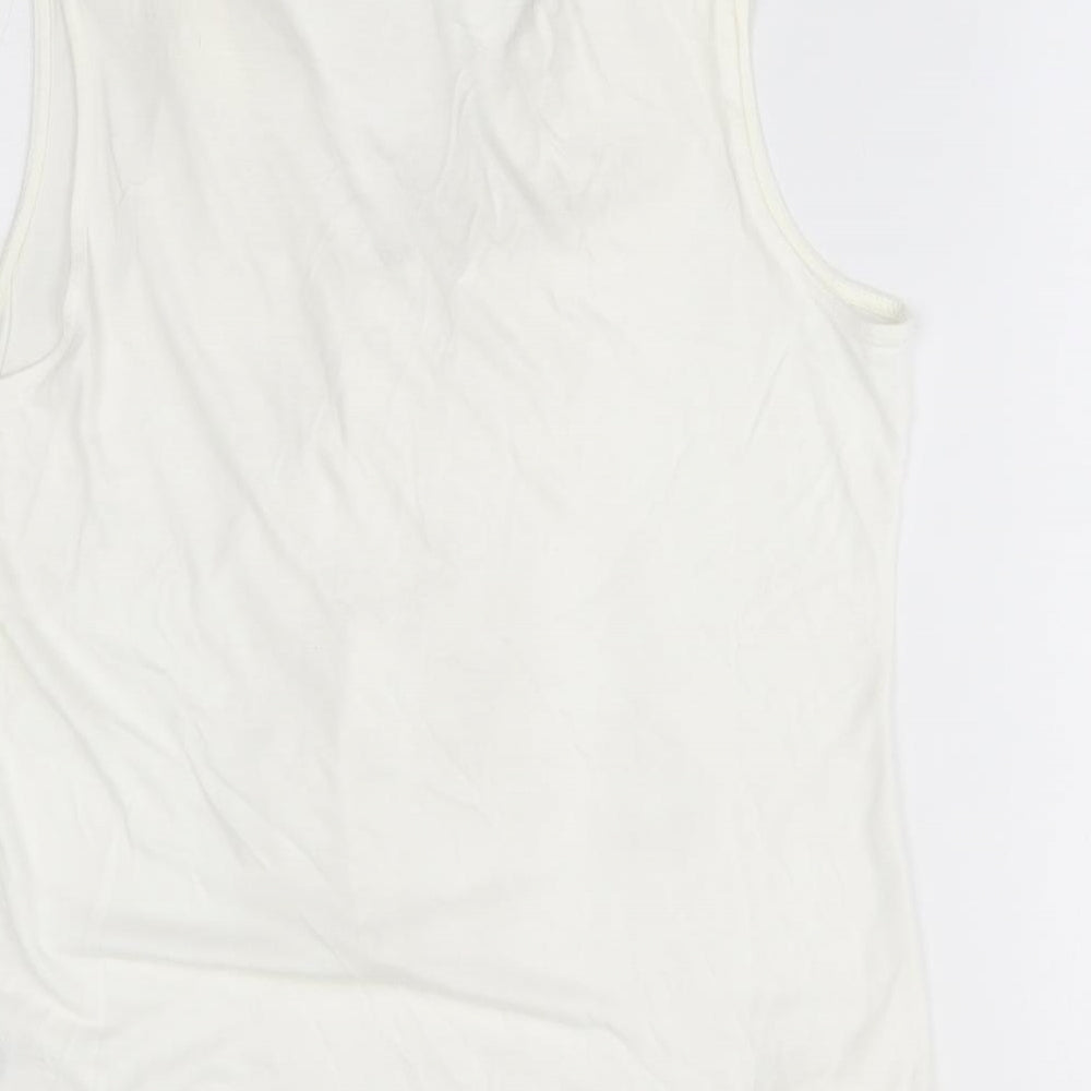 Womens UK Size L H&M White Basic Blouse