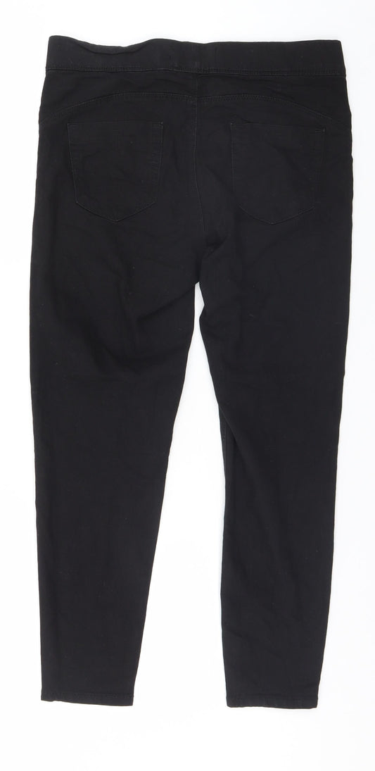 Denim & Co. Womens Black Straight Jeans Size 10 L26 in