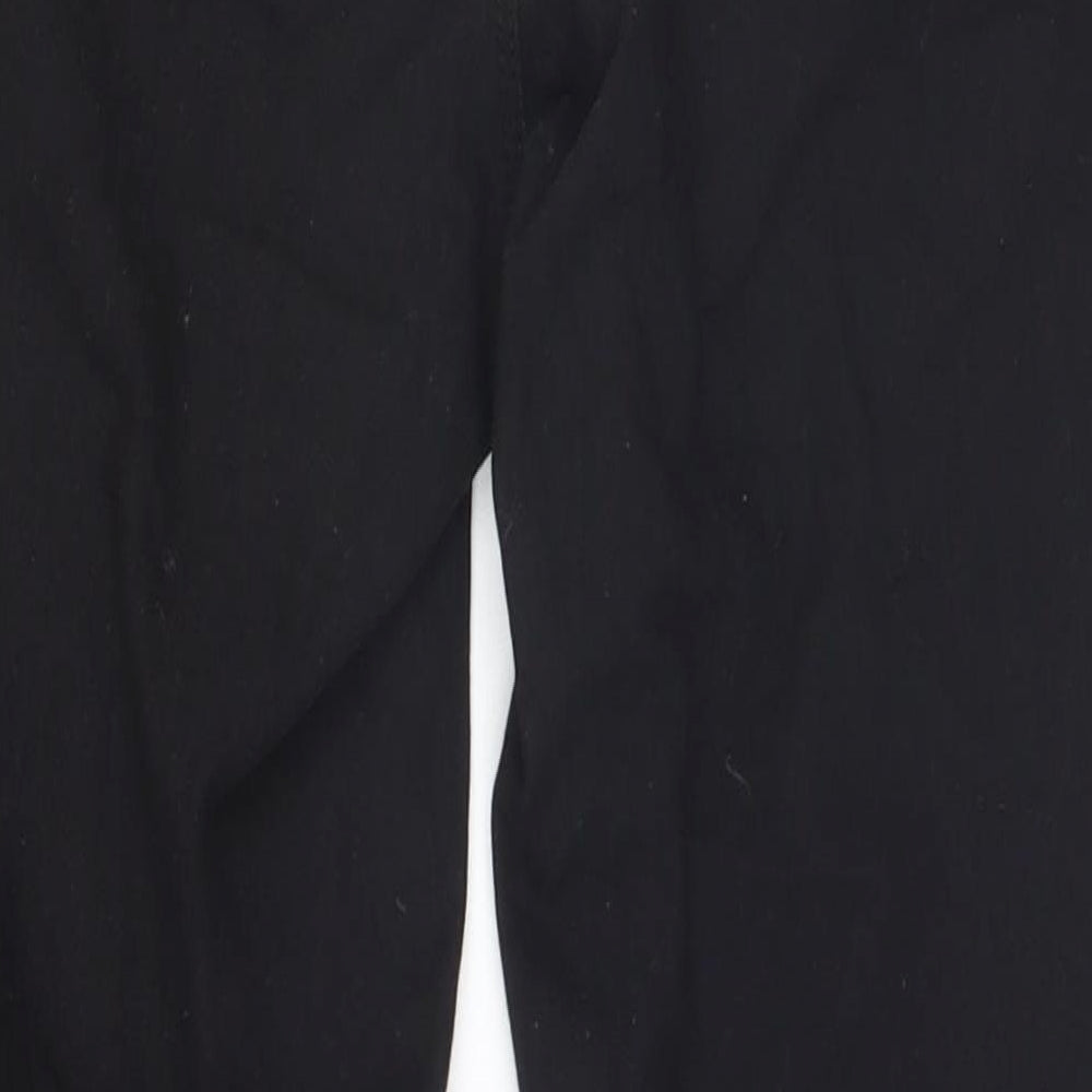 Brand and care label for Denim & Co. women’s black straight jeans, size UK 10, 26-inch leg