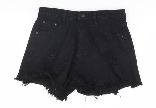 Womens UK Size S SheIn Regular Fit Cut-Off Shorts
