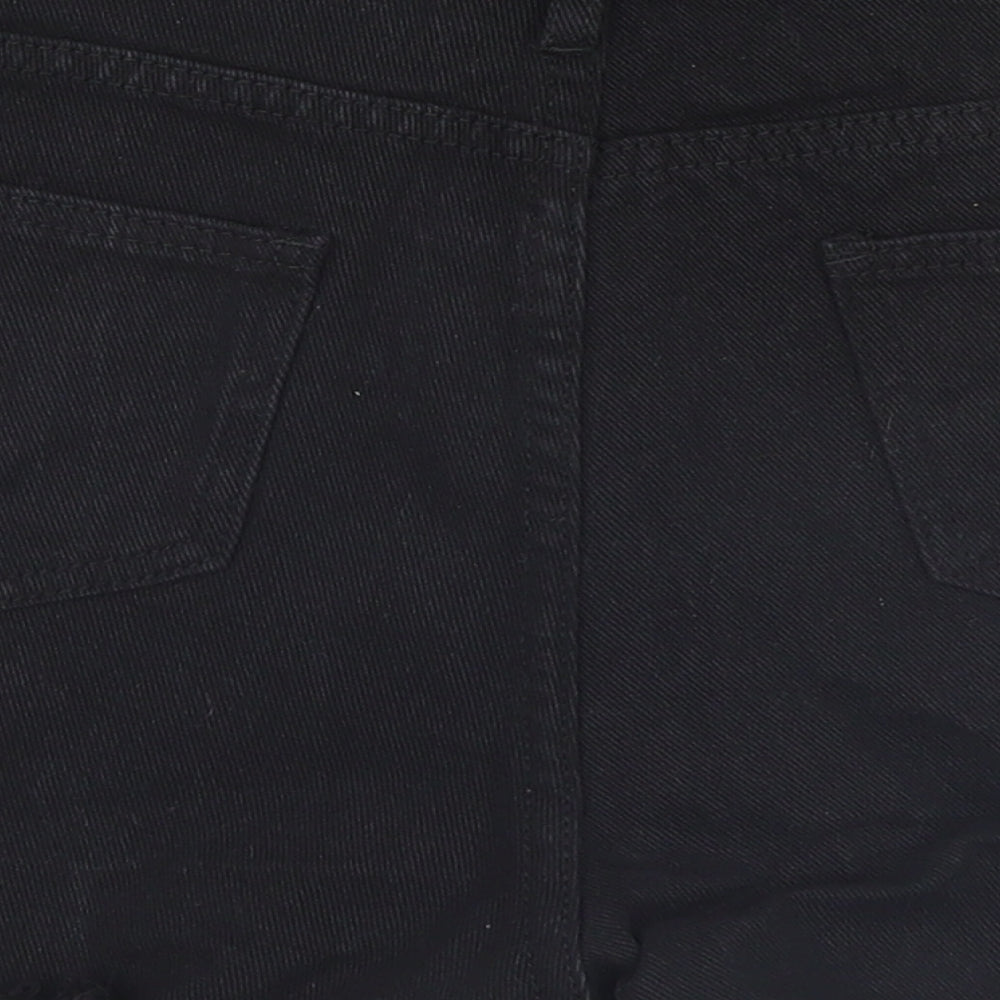 SheIn Womens Black Cut-Off Shorts Size S