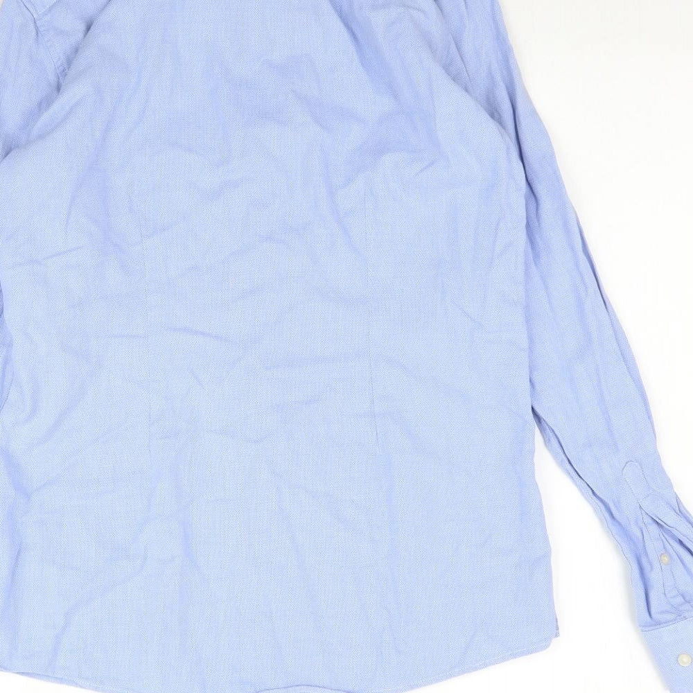 Mens UK Collar Size 15 NEXT Smart Blue Dress Shirt
