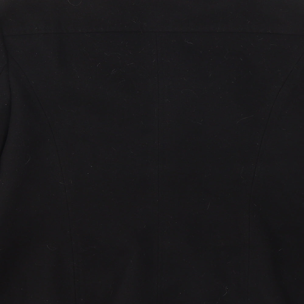 Papaya Womens Black Pea Coat Coat Size 12