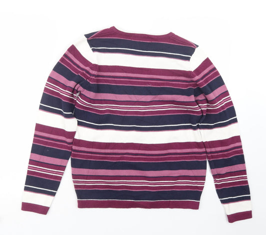 Womens UK Size 10 EWM Purple Pullover Jumper