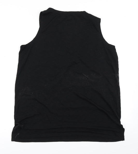 Papaya Womens Black Basic Tank Size L