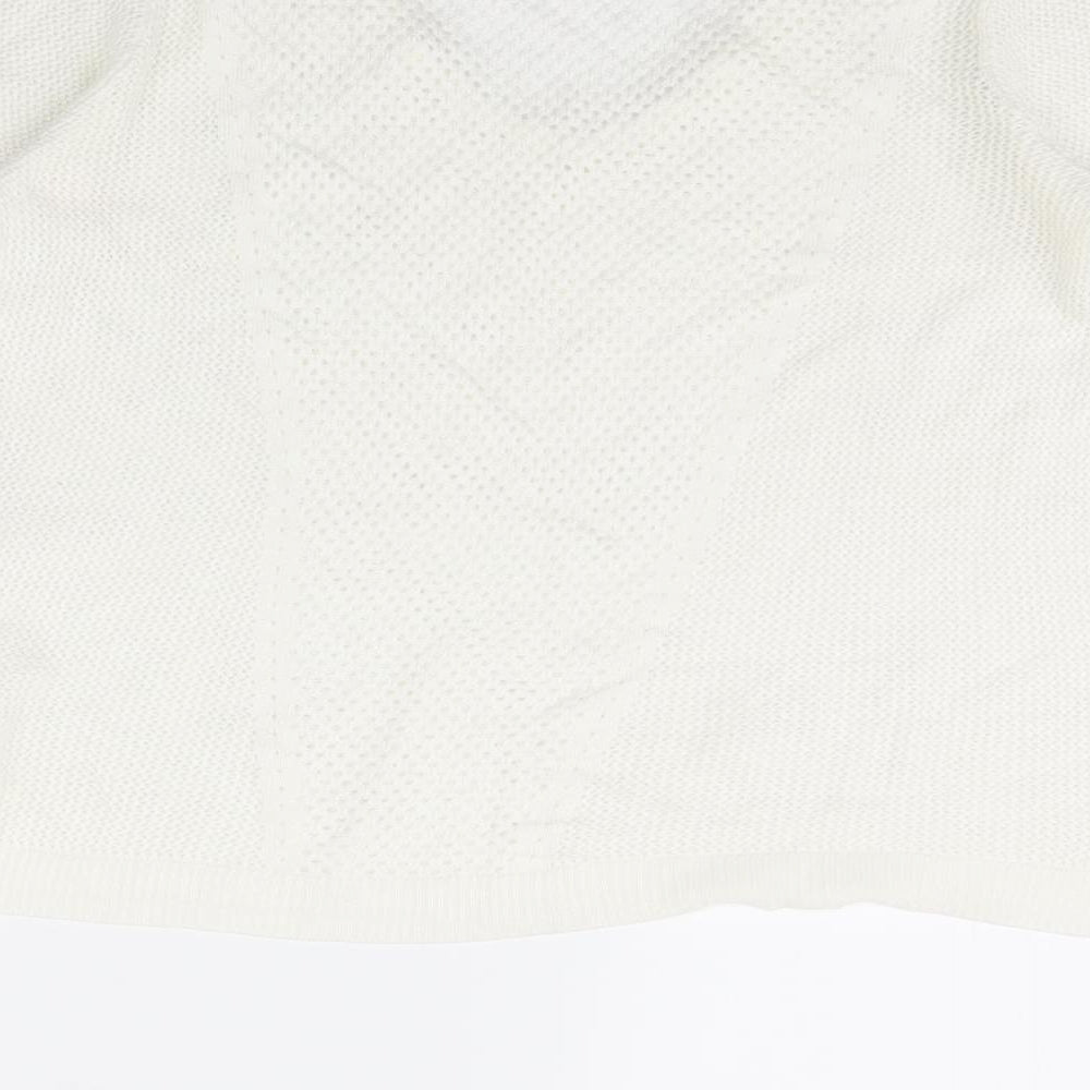 Womens UK Size 10 M&S White Pullover Jumper