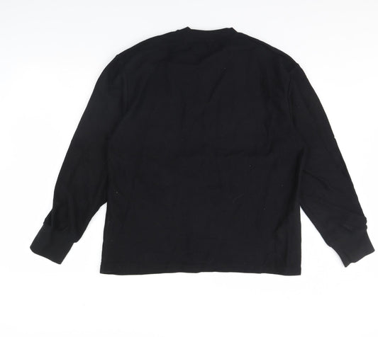 Topman Mens Black Pullover Jumper Size M