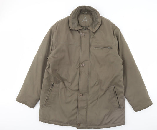 Mens UK Size M aldon Green Rain Coat