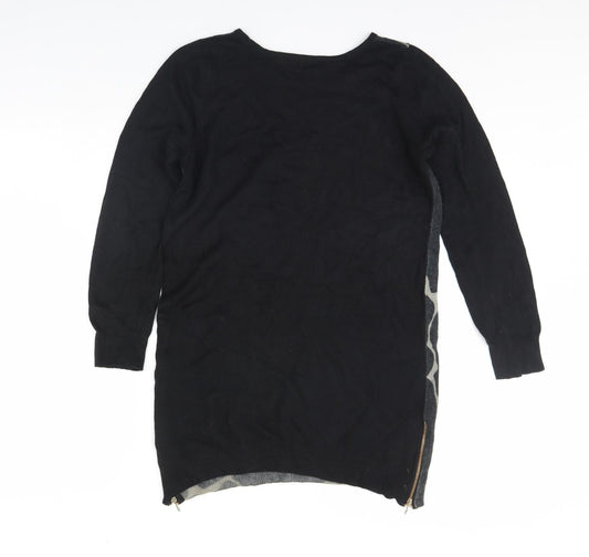 Womens UK Size 12 M&S Black Pullover Jumper