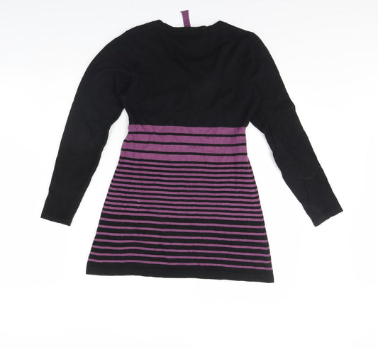 Womens UK Size 8 Preworn Black Pullover Jumper