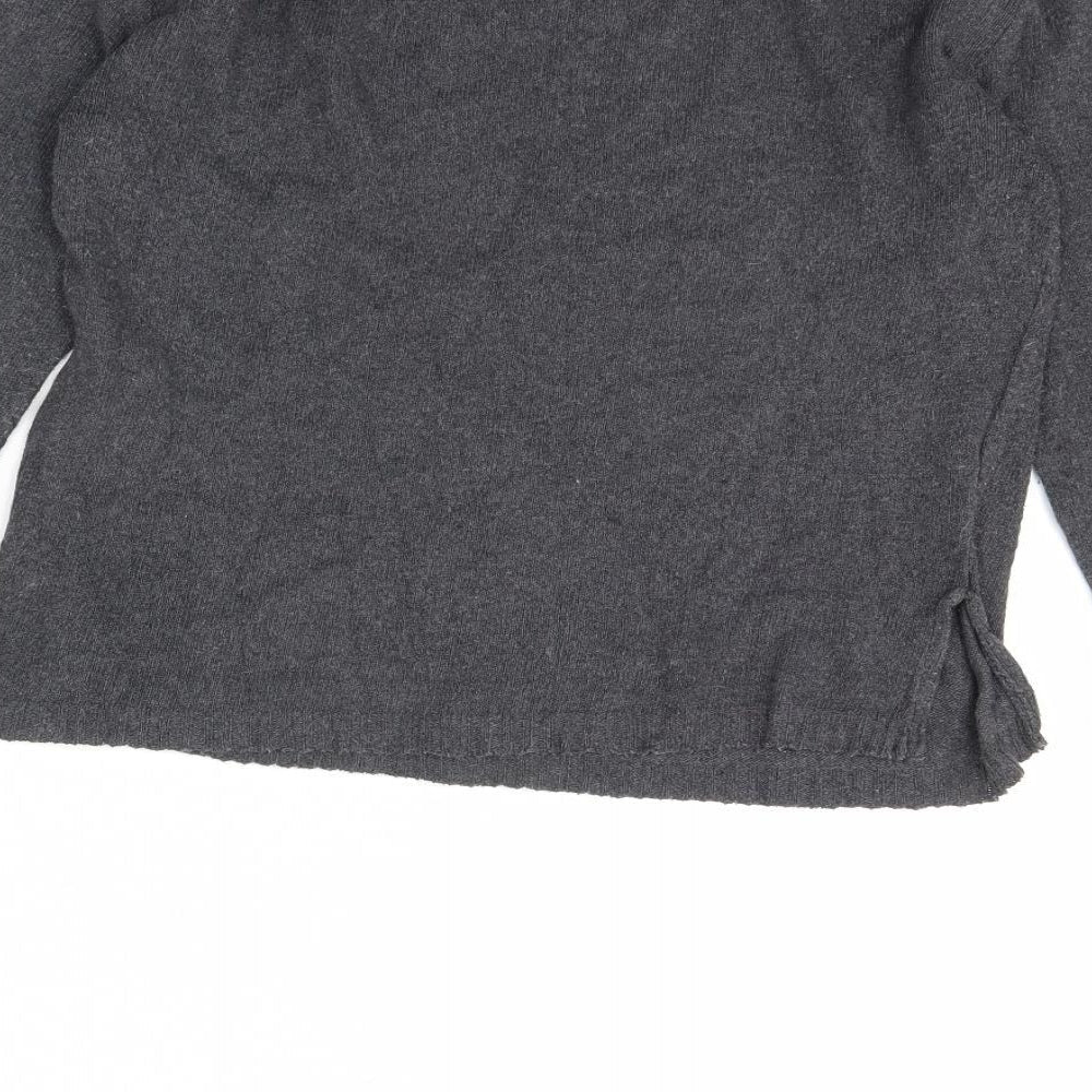 magan Womens Grey Pullover Jumper Size M