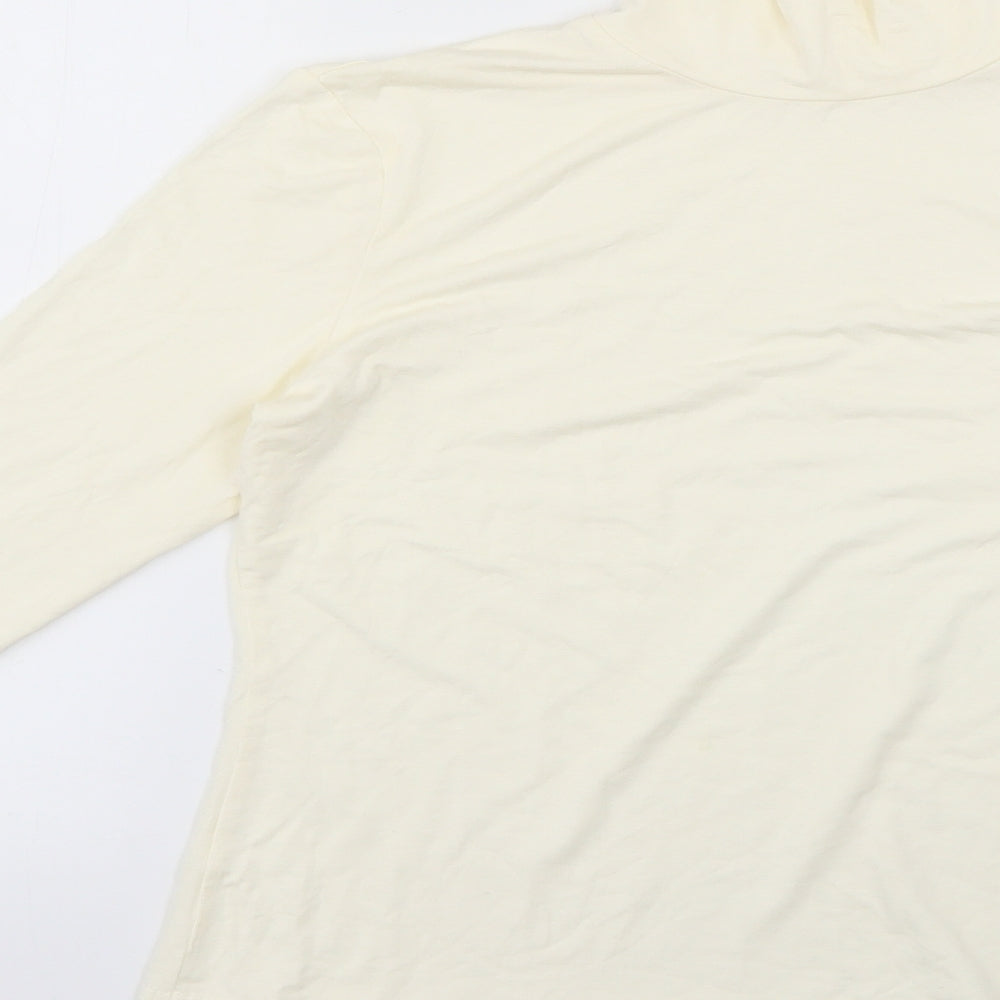 SheIn Womens Yellow Basic Blouse Size S