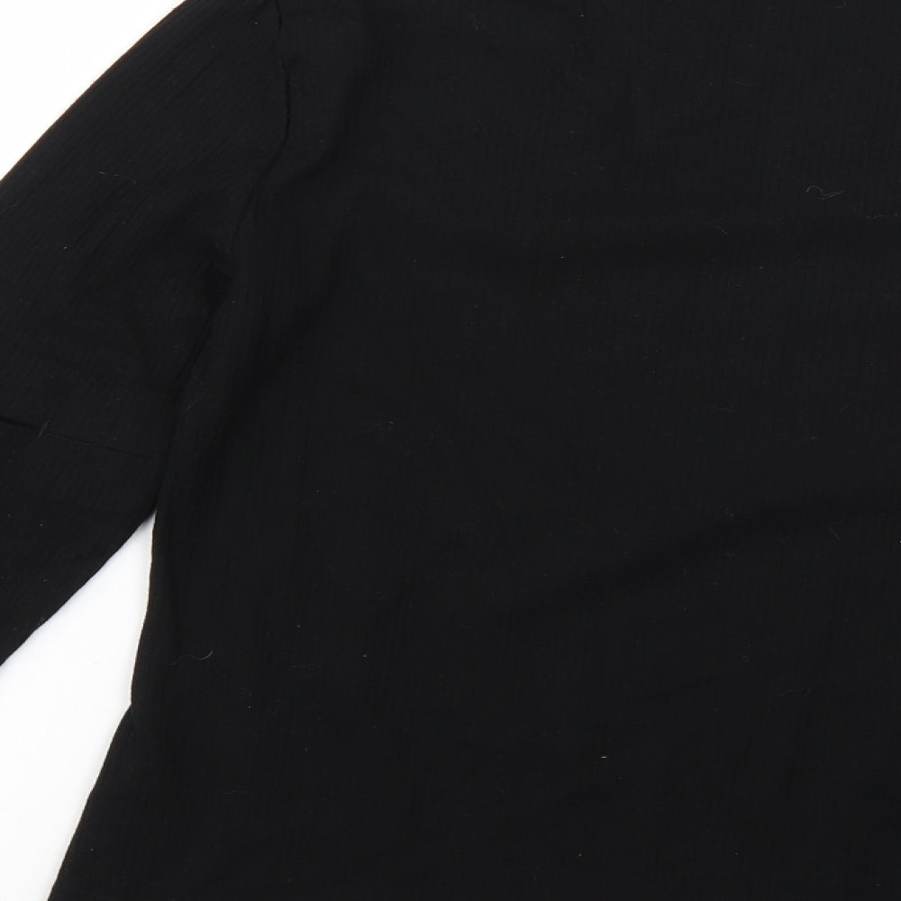 Womens UK Size 16 NEXT Black Basic T-Shirt