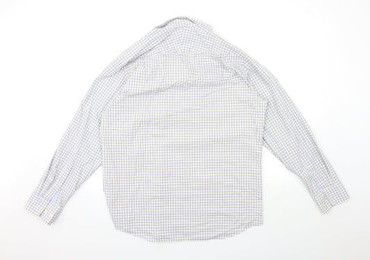 Mens UK Size M Charles Tyrwhitt Blue Button-Up Long Sleeve Casual Shirt