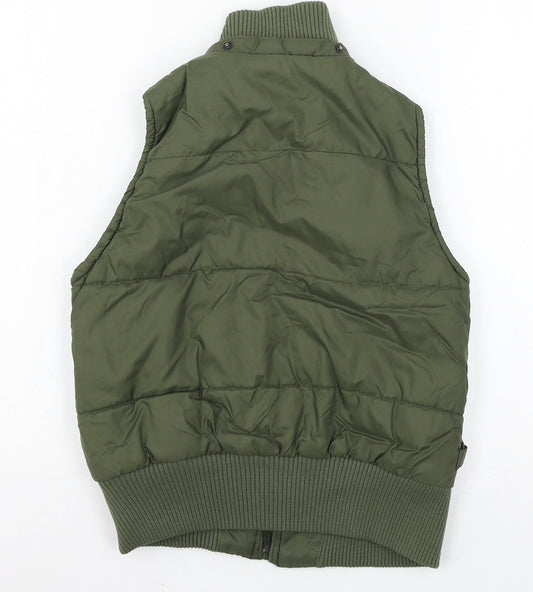 New Look Womens Green Gilet Jacket Size 8