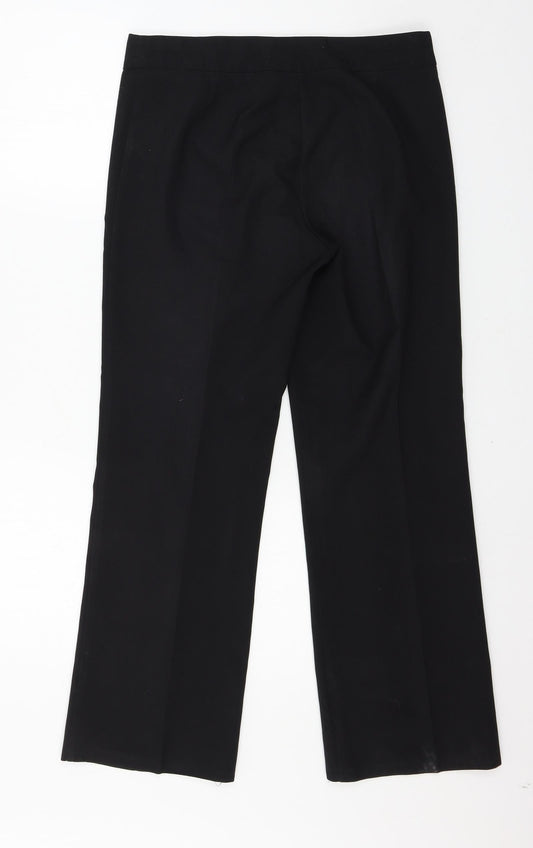 George Womens Black Trousers Size 10 L26 in