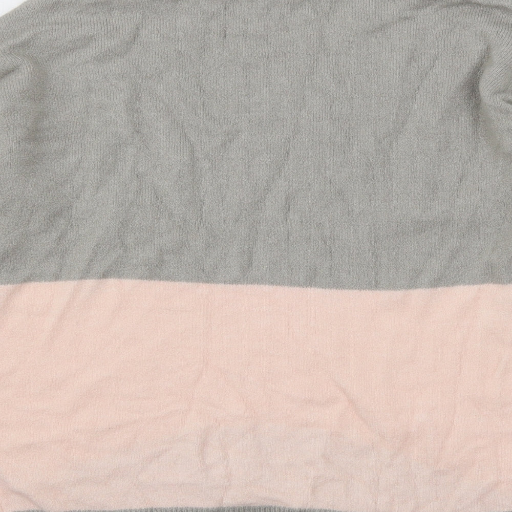 Nutmeg Womens Grey  Knit Pullover Jumper Size 14