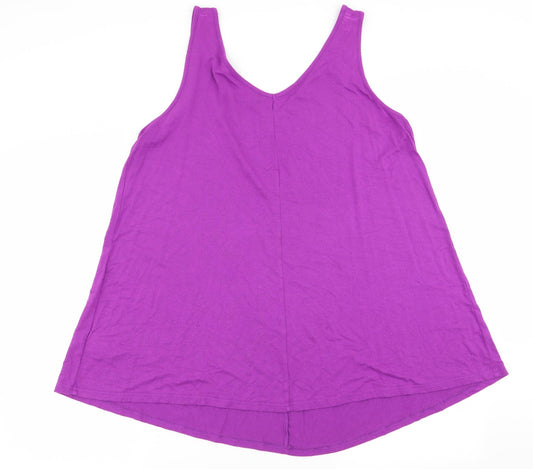 Womens UK Size 20 Preworn Purple Basic Tank