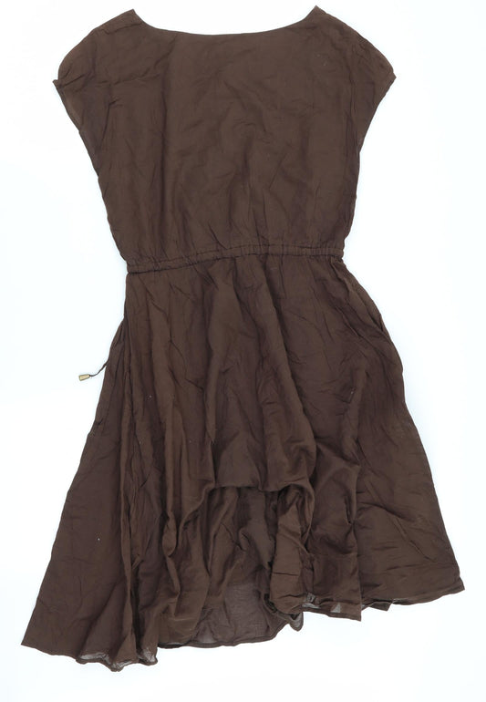 Preworn Womens Brown Fit & Flare Size S