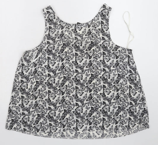 Atmosphere Womens White Basic Tank Size 16