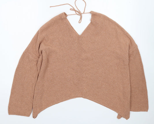Womens UK Size 10 ASOS Beige Pullover Jumper