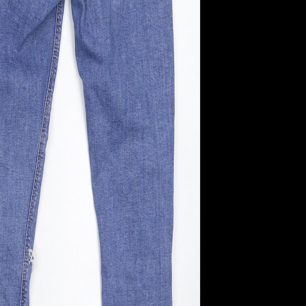 Brand and care label for Denim & Co. women’s blue skinny jeans, size UK 10, 26-inch leg