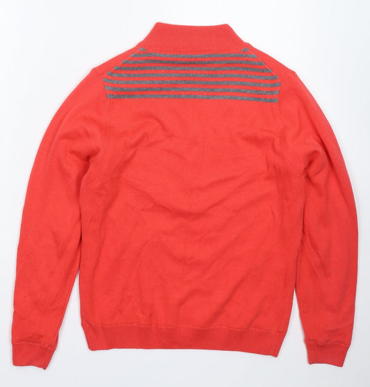 Green Lamb Womens Pink Striped Knit Pullover Jumper Size 10