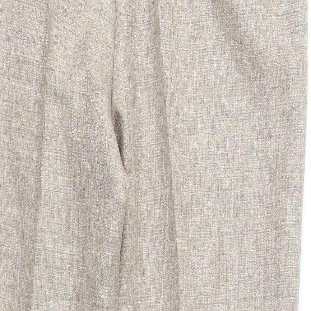 Womens UK Size 30 in M&S Regular Fit Brown Trousers